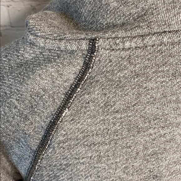 The North Face hoodie v neck hi lo loose fit grey - Picture 4 of 12
